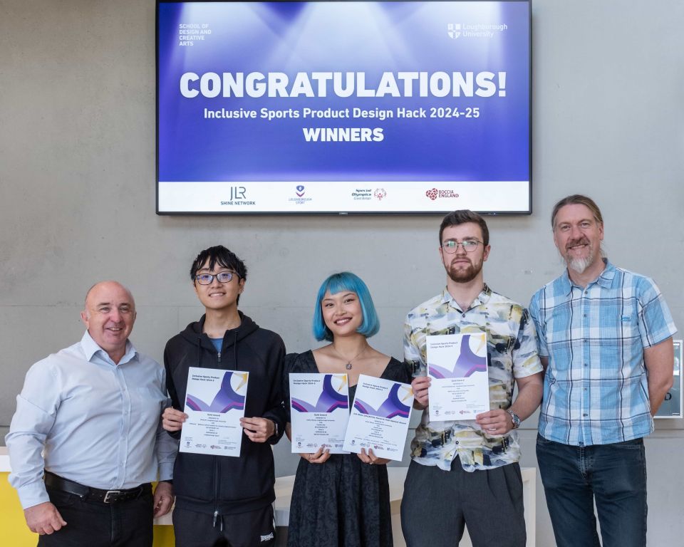 George Torrens and Russ Marshall stood with ISPDH Winning Students